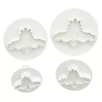 Marcadores de Plastico para Fondant y Pasta de Goma Diseno Corona, Set de 4 Piezas TIPS ZN2065