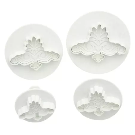 Marcadores de Plastico para Fondant y Pasta de Goma Diseno Corona, Set de 4 Piezas TIPS ZN2065