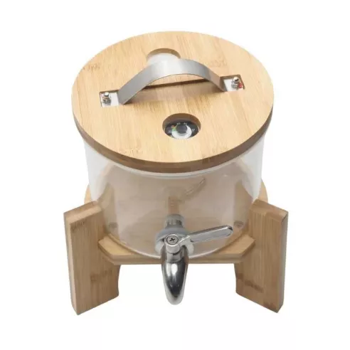 Dispensador Redondo de Bebidas de Base de Madera de 1.7 Litros TIPS YPJ01-03