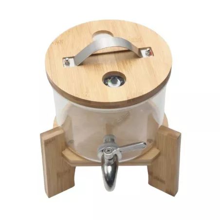 Dispensador Redondo de Bebidas de Base de Madera de 1.7 Litros TIPS YPJ01-03
