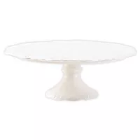 Base de Ceramica Ondulada de Color Blanco de 30 x 9 Centimetros MASTER CHEF CS2119-30