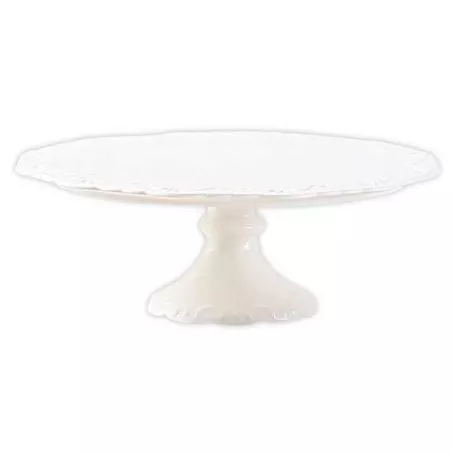 Base de Ceramica Ondulada de Color Blanco de 30 x 9 Centimetros MASTER CHEF CS2119-30