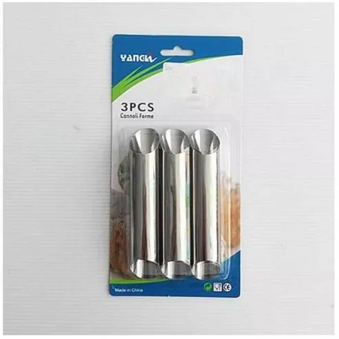 Molde de Acero Inoxidable para Canuto, Set de 3 Unidades TIPS B-058