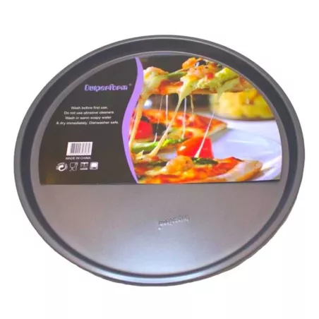 Molde Redondo de Acero Antiadherente para Pizza de 34 Centimetros TIPS B-115-4