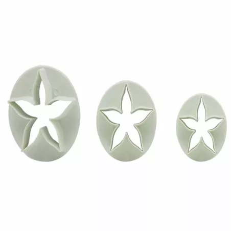 Marcador Plastico de Hoja Estrella Pequena, Set de 3 Piezas TIPS ZN896