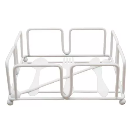 Servilletero de Metal Cuadrado de Color Blanco SIN ASIGNAR HP49-045B