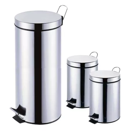 Basurero de Acero Inoxidable Mate de 30 Litros con Pedal  MASTER CHEF B30AI