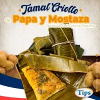 Tamal Criollo de Papa y Mostaza Receta de Dona Ana de Pastrana TIPS RA0000480