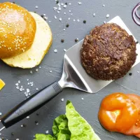 Espatula de Acero Inoxidable con Mango Negro para Hamburguesas LURCH 00230340 2