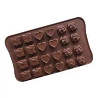 Molde de Silicon de Figuras Surtidas de 24 Cavidades MASTER CHEF 32