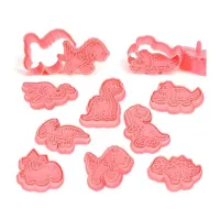 Marcadores Plasticos Surtidos de Dinosaurios, Paquete de 8 Unidades TIPS ZNP-173