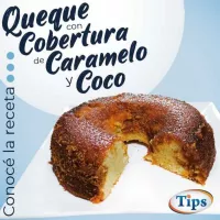 Queque con Cobertura de Caramelo y Coco TIPS RA0000758