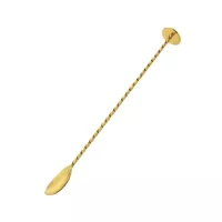 Cuchara de Bar Deluxe de Acero Inoxidable de Color Dorado de 11 Pulgadas MASTER CHEF 9891804