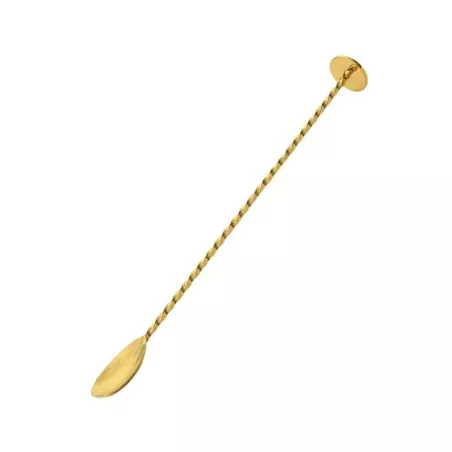 Cuchara de Bar Deluxe de Acero Inoxidable de Color Dorado de 11 Pulgadas MASTER CHEF 9891804