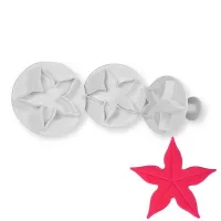 Marcador Plastico de Hoja Estrella con Expulsor, Set de 3 Piezas TIPS ZN897