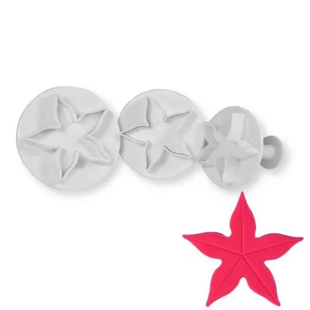 Marcador Plastico de Hoja Estrella con Expulsor, Set de 3 Piezas TIPS ZN897