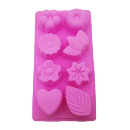 Molde de Silicon de Flores Surtidas de 8 Cavidades MASTER CHEF 9890459