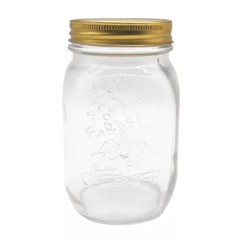 Frasco de Vidrio Transparente Vintange de 450 Mililitros TIPS A-183
