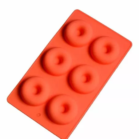 Molde de Silicon de Dona de 6 Cavidades TIPS RRA02-66