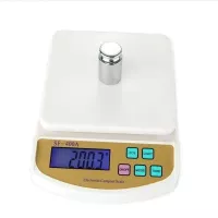 Balanza Digital de 5 Kilogramos de Color Blanco TIPS C-269 2