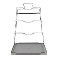 Rack para Ollas Metalico de Color Plateado SIN ASIGNAR AQ-1595B