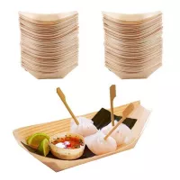 Bandeja de Bambu de 5 Pulgadas, Paquete de 50 Unidades TIPS ARK25-19-2