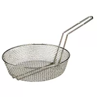 Canasta Redonda para Freir con Malla Mediana de 12 x 3 Pulgadas ADMIRAL CRAFT CB-12M