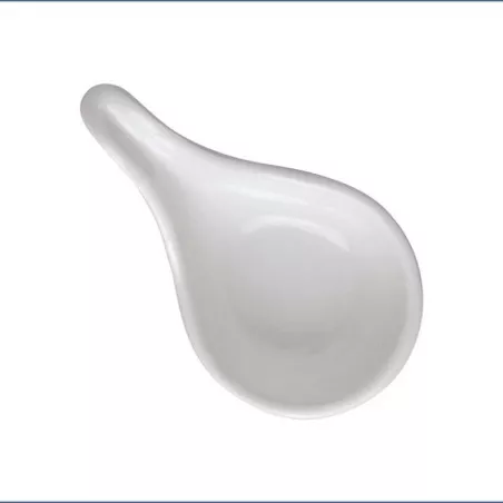 Cuchara de Degustacion de Melamina de Color Blanco de 3-3/4 X 2-1/8 Pulgadas TABLECRAFT 10317W