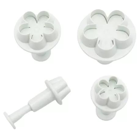 Marcador de Plastico de Flores Pequenas, Set de 4 Unidades TIPS ZN2062