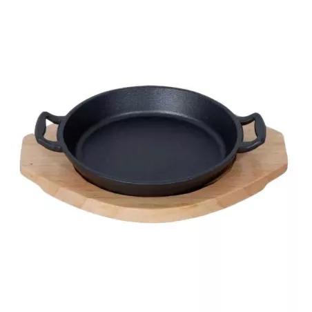 Sarten Redondo de Hierro Fundido con Base de 24 Centimetros TIPS KNO-036