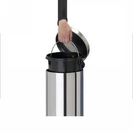 Basurero de Acero Inoxidable Mate de 30 Litros con Pedal  MASTER CHEF B30AI
