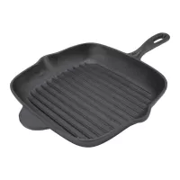 Sarten Cuadrado de Hierro Fundido de 27 x 27 x 3.5 Centimetros TIPS KNO-008