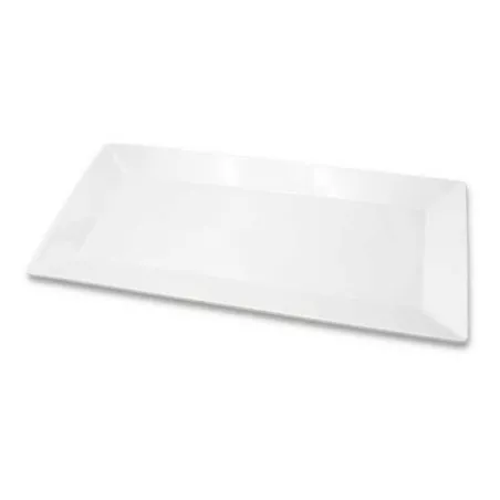 Plato Rectangular de Ceramica de Borde Delgado de 33.5 x 21 Centimetros TIPS CT760