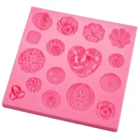 Molde de Silicon para Fondant de Figuras Variadas TIPS B31