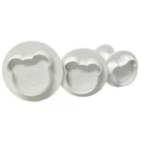 Marcador de Plastico de Cara de Oso, Set de 3 Piezas TIPS ZN2069