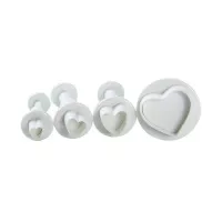 Marcador de Plastico de Corazon con Expulsor, Set de 4 Piezas TIPS C22-4