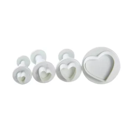 Marcador de Plastico de Corazon con Expulsor, Set de 4 Piezas TIPS C22-4