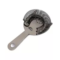 Colador para Bar de  Acero Inoxidable de Color Negro Metal MASTER CHEF 9891869