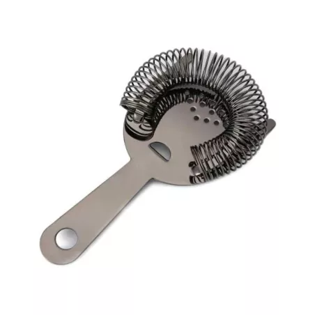 Colador para Bar de  Acero Inoxidable de Color Negro Metal MASTER CHEF 9891869