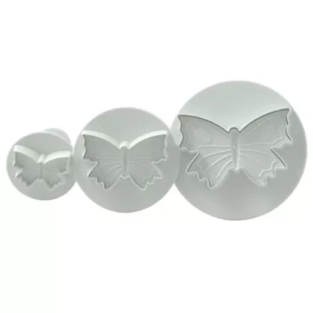 Marcador de Plastico de Mariposa con Expulsor,  Set de 3 Piezas TIPS C13-1