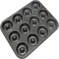 Molde de Donas Antiadherente de 12 Cavidades. TIPS B-107