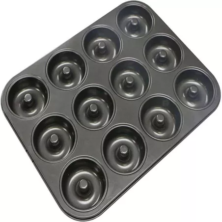 Molde de Donas Antiadherente de 12 Cavidades. TIPS B-107