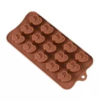 Molde de Silicon de Corazones Dobles de 15 Cavidades MASTER CHEF 216