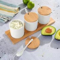 Contenedores de Porcelana para Condimentos, Set de 10 Piezas GIBSON 134044.1 2