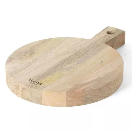 Tabla de Picar Redonda de Madera de 18 x 14 Pulgadas GIBSON 129140.01