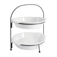 Rack Metalico con Tazones, Set de 3 Piezas GIBSON 134042.03