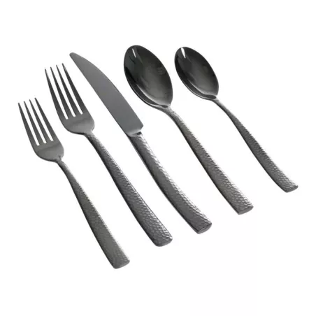 Set de Cubiertos Negro Mate de 20 Piezas GIBSON 79575.2