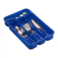 Set de Cubiertos Azules de 24 Piezas para Cocina GIBSON 69561.24
