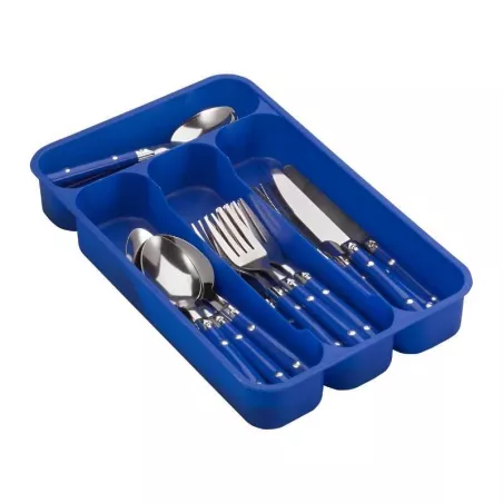 Set de Cubiertos Azules de 24 Piezas para Cocina GIBSON 69561.24