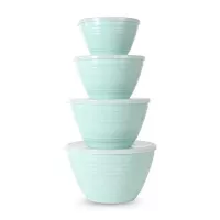 Bowl Redondos de Plasticos con Tapa, Set de 8 Piezas GIBSON 131108.08